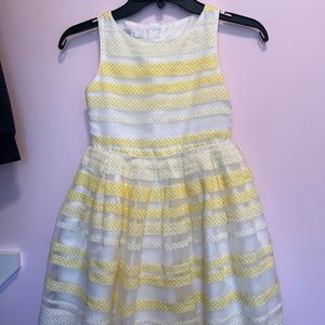 Yellow/white girls Dress